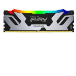 Kingston FURY Renegade RGB - DDR5 - modulo - 32 GB - DIMM 288-PIN - 6000 MHz / PC5-48000 - CL32 - 1.35 V - senza buffer - on-die ECC - nero, argento
